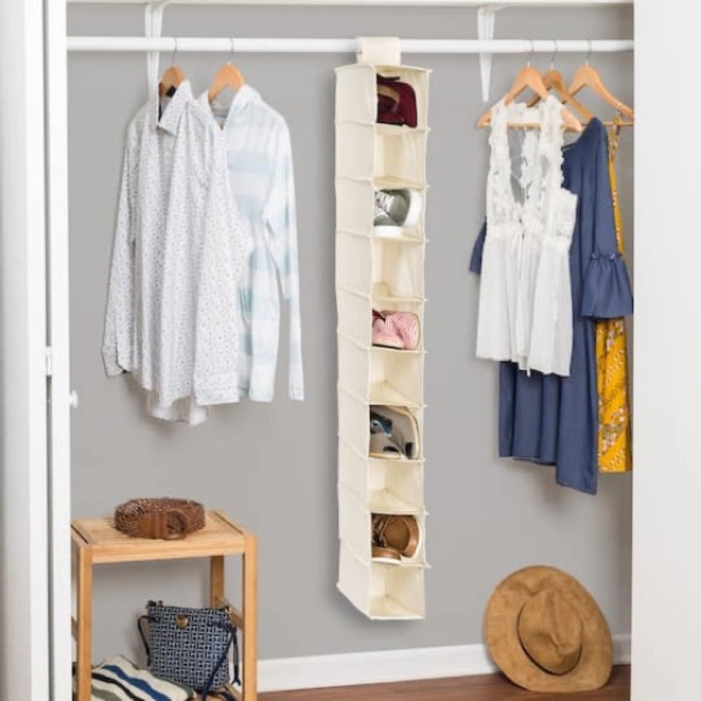 Mainstays Cream Hanging Closet Organizer